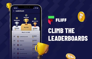 Fliff leaderboard and XP rewards system