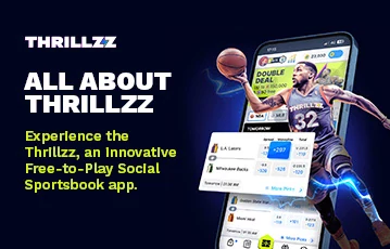Thrillzz sports betting mobile app interface showing betting markets and odds